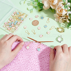 Herz mit zwölf Sternbildern DIY Maschenmarkierer-Sets&nbsp;DIY-ME0001-02
