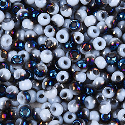 6/0 полупокрытая стеклянная бусина SEED-N008-04D