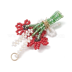 3d букет из стеклянных бисера с подвесками-бантиками&nbsp;PALLOY-MZ01153-03