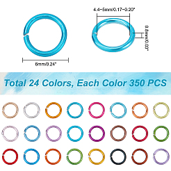 Алюминиевая проволока открыты кольца прыжок ALUM-PH0002-01-WH