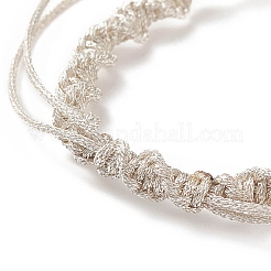2 pièces 2 bracelets tressés en cordon de polyester de style&nbsp;AJEW-JB01144-02