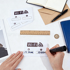 4 Stück selbstklebende Acrylschilder mit WLAN-Passwort und öffentlichem Netzwerk&nbsp;AJEW-BC0010-62