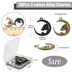 Подвески из сплава 30шт 3 цветов&nbsp;PALLOY-CJ0002-33