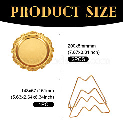 Стойка для хранения крышек для кастрюль из нержавеющей стали&nbsp;AJEW-MB0001-14G