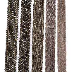 Стеклянные бусины с гальваническим покрытием &nbsp;EGLA-A034-T6mm-B19