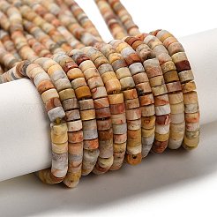 Природные сумасшедший агат бисер нитей G-P575-B37-4x2mm