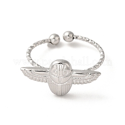 Кольца-манжеты в форме совы из нержавеющей стали 304 RJEW-H136-01P