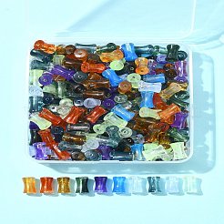 250 шт. прозрачные акриловые бусины градиентного цвета&nbsp;OACR-FS0001-93