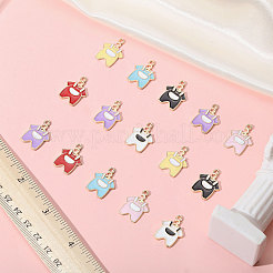 70шт 7 цвета подвески из цинкового сплава с эмалью&nbsp;FIND-CA0010-37