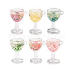 Подвески из светящейся прозрачной смолы RESI-K048-08