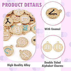 26pcs 26 styles de pendentifs en émail en alliage&nbsp;ENAM-TA0003-49