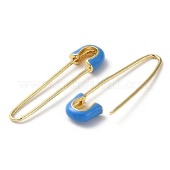 Покрытие стойки настоящее 18-каратное позолоченное латунное эмалированное брошь с выводами на булавке KK-M254-01G-02