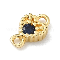 Подвески-сердечки с кубическим цирконием из латуни&nbsp;KK-G548-18G