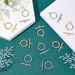 20 комплект из 2-х цветных застежек-тоглов из нержавеющей стали марки 304 STAS-UN0043-43