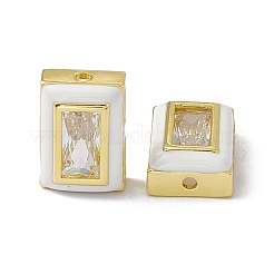 Стойка покрытие латунные прямоугольные бусины&nbsp;KK-C007-14G-05