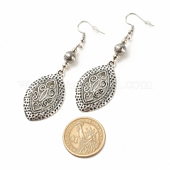 5 пара 5 стильных серьги-подвески из конского глаза EJEW-JE04911