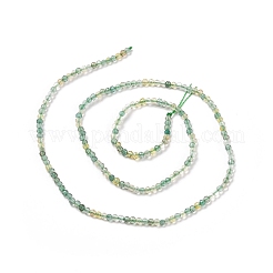 Синтетические зеленые желтые кварцевые бисерные пряди G-C009-A10