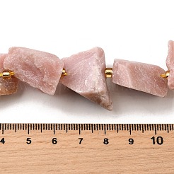 Нити бусин из необработанного натурального розового опала G-Z087-B21