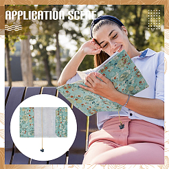 Обложка для книги из полиэстера с закладкой из веревки OFST-WH0012-001