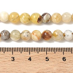 Природные желтые опал бусины пряди&nbsp;G-I213-18-6mm