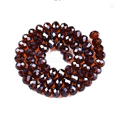 Chapelets de perles en verre électroplaqué&nbsp;EGLA-A034-T10mm-A36