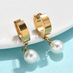Pendientes de aro de acero inoxidable 201&nbsp;EJEW-D354-09G