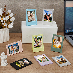 8шт 8-х цветная пластиковая подставка для фоторамки&nbsp;AJEW-FG0004-68