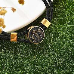 Mehrreihige Armbänder aus Nylonkordeln mit Sternbild&nbsp;BJEW-U016-01A-09