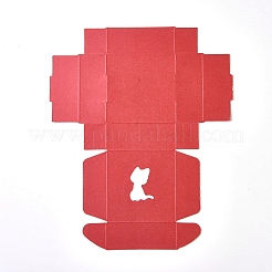 Faltbare Geschenkboxen aus Kraftpapier&nbsp;CON-WH0069-75G