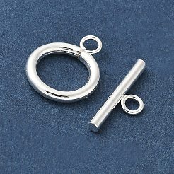 真鍮製マンテル  長持ちメッキ  リング  銀  バー：6x18x2.1mm  穴：2.4mm  リング：16.5x13.2x2.2mm  穴：2.4mm&nbsp;LS-KK-Q765-01S