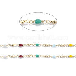 Латунные бисерные цепочки ручной работы CHC-M021-18LG