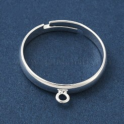 Verstellbare Fingerringhalterungen aus Messing zum Aufhängen von Anhängern&nbsp;KK-K414-03A-S
