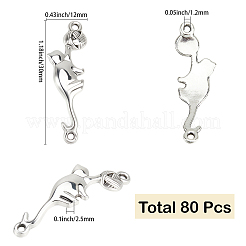 80 Stück tibetische Legierungsverbindungsanhänger&nbsp;FIND-SC0021-94