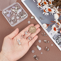 32 шт. 4 стиля латунных клипс-сережек-конвертеров KK-SP0001-28P