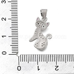 Латунные микро проложить кубического циркония подвески&nbsp;X-KK-D431-017P