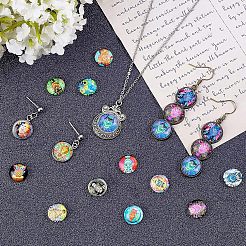 Cabochon di vetro 100 pz&nbsp;GGLA-NB0001-10