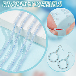 2 нити натуральных синих кружевных агатовых бусин G-NB0005-65