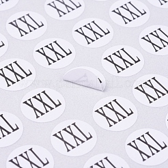 Runde Aufkleberetiketten für Konfektionsgrößen in XL-Größen&nbsp;AJEW-WH0014-76C