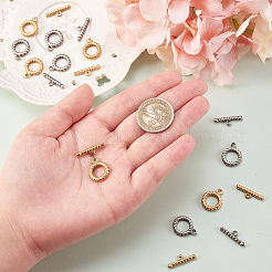 10 комплект из 2-х цветных ионно-покрытых (IP) застежек-тоглов из нержавеющей стали 304 STAS-CJ0001-205