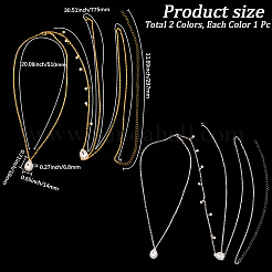 2 шт. 2-цветные каплевидные сплавные прозрачные кубические цирконии кисточки сексуальные цепочки для тела AJEW-CY0001-26