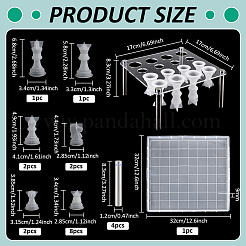 Наборы силиконовых форм для изготовления шахматной доски своими руками&nbsp;DIY-BC0015-43