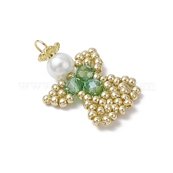 Подвески-ангелы из стеклянных бисеров&nbsp;PALLOY-MZ00652-04