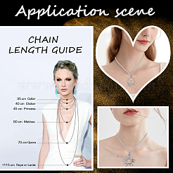 30 шт. набор из цепочек с плоским кабелем из нержавеющей стали 304 для мужчин и женщин&nbsp;STAS-BBC0004-99A