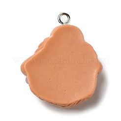 Милые подвески из непрозрачной смолы&nbsp;RESI-L038-07P-01