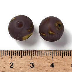 Бусины ручной работы матового бисера&nbsp;LAMP-C016-04C-07