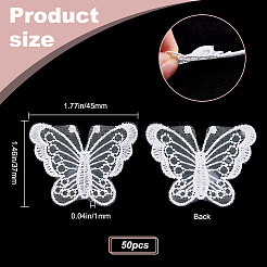 Форма бабочки DIY-WH0401-39B