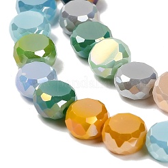 Стеклянные бусины с гальваническим покрытием &nbsp;EGLA-P066-05A-01