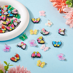 44шт 11 стиля подвески из непрозрачной и прозрачной смолы RESI-TA0001-82