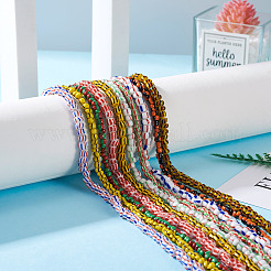 10 Strang 10 Stil handgefertigte Bunte Malerei-Perlenstränge&nbsp;BLOW-KS0001-01