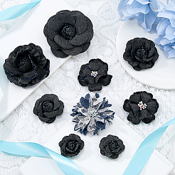 10 шт. 7 стиля джинсовый цветок для одежды аксессуары для одежды декоративные&nbsp;DIY-HS0001-82C